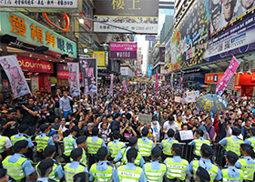 香港民众再聚旺角　捍卫自由良知