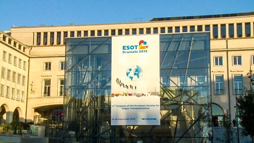 布鲁塞尔举行了第十七届欧洲国际器官移植大会会场外