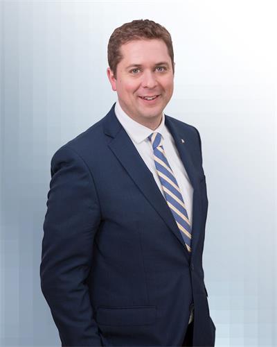 '图2：加拿大联邦反对党领袖、保守党国会议员安德鲁·希尔（Andrew Scheer）。'
