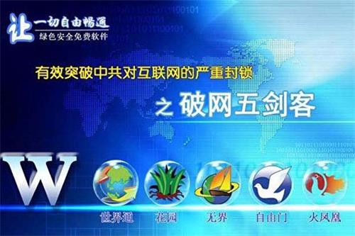 '图7：过去二十年，法轮功学员研发的多种翻墙软件，是中国民众突破网络封锁的重要工具。'