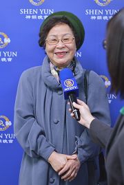 台湾国际达克罗士音乐节奏教学法研究会常务理事刘兰姝在接受采访。