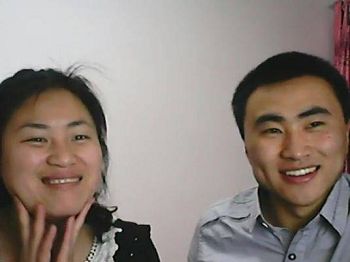 石奇磊和妻子刘丽敏