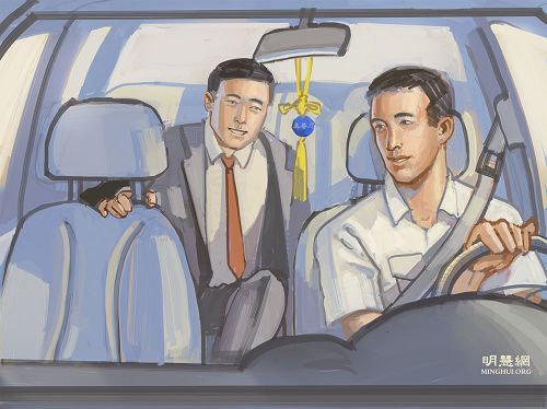 2、客人拎着手提箱上了小盛的车，用不太熟练的中文说要去位于即墨市经济开发区的工厂。“听口音，象是韩国人。”小盛心想着，便开车上路了。