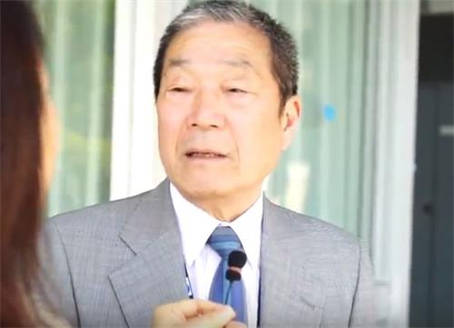 '图1：日本泌尿科医师高野信一面对媒体严词谴责中共活摘器官'