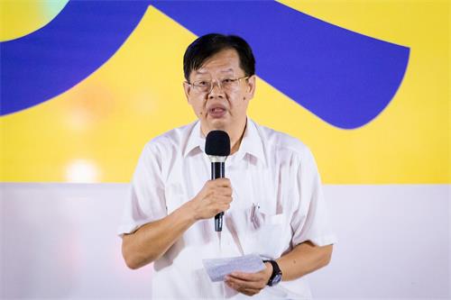 '图11：台湾著名人权律师魏千峰声援支持。'