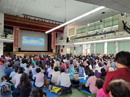 '图：二零二一年三月十四日，台湾中区一日学法交流活动在台中县太平国小举办。'